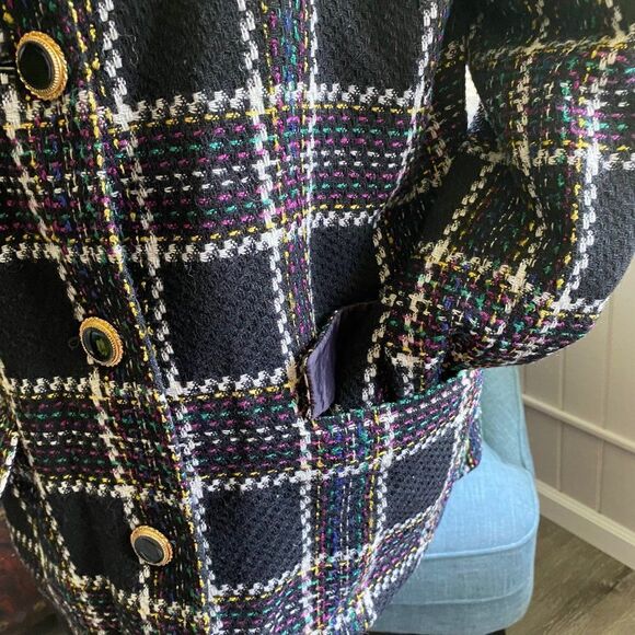 Lord  & Taylor Womens Vintage Wool Poly Jacket Blazer SZ 14W - Picture 4 of 12